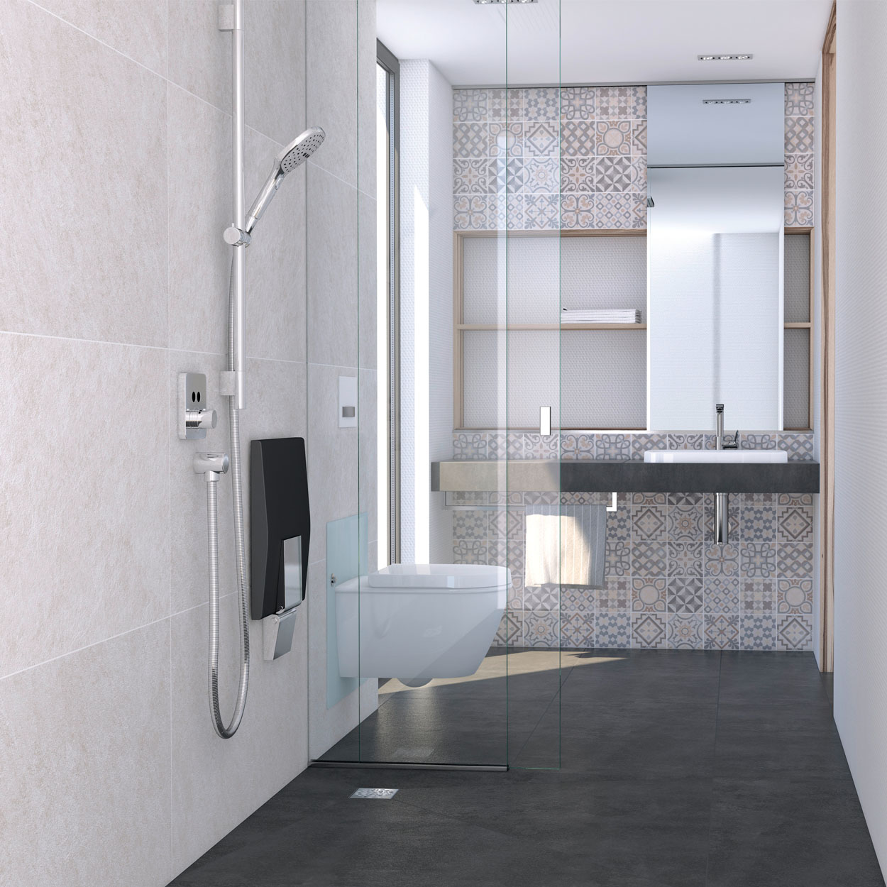 Wedi Fundo Top Primo / Ligno Plus Carbon Zwart